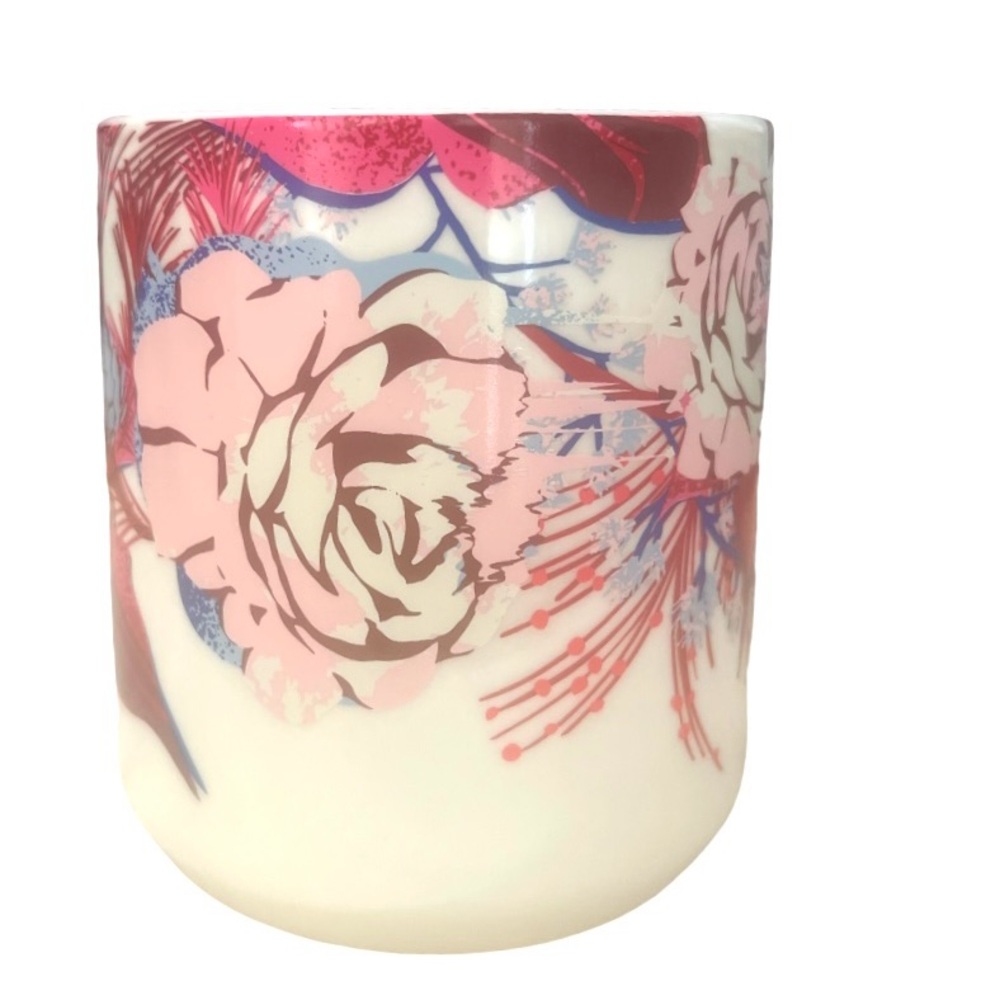 Starbucks Floral Holiday Ceramic Tumbler with Lid – Limited Edition
